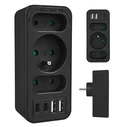 Πολύπριζο Current socket x3 + 4xUSB Maclean, with 3 sockets, 2xUSB A, 2xUSB C PD 20W, 1x16A + 2x6A, MCE248 F/B