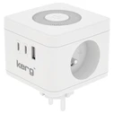 Πολύπριζο Kerg SMART – 2-SOCKET + USB-A+USB-C CHARGER + LED LIGHT 16A/250V~ M02730