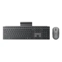 Σετ Πληκτρολόγιο Και Ποντίκι Ασύρματο Lenovo 700 Modern Office RF + Bluetooth US English Grey
