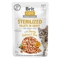 Υγρή Τροφή Γάτας Brit Care Cat Sterilized Salmon&Tuna Pouch 85 g