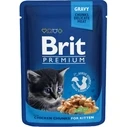 Υγρή Τροφή Γάτας Brit Premium Cat Kitten Chicken 100g
