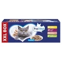 Υγρή Τροφή Γάτας Prevital XXL BOX Flavor Mix with Chicken, Veal, Salmon, and Liver in Gravy 48 x 100g
