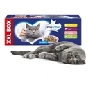 Υγρή Τροφή Γάτας Prevital XXL BOX Flavor Mix with Chicken, Veal, Salmon, and Liver in Gravy 48 x 100g