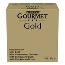 Υγρή Τροφή Γάτας Purina GOURMET GOLD Pieces in sauce Mix of 4 flavors 96x85g