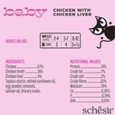 Υγρή Τροφή Γάτας Schesir Baby Chicken with liver in broth - wet food for kittens - 70g