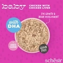 Υγρή Τροφή Γάτας Schesir Baby Chicken with liver in broth - wet food for kittens - 70g