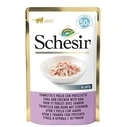 Υγρή Τροφή Γάτας Schesir in jelly Tuna and chicken with ham 50 g