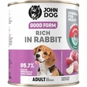 Υγρή Τροφή Σκύλων John Dog Good Form Rich in rabbit 800g