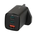 Φορτιστής Πρίζας iBox C-65 Black, GaN 65W universal UK plug