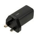 Φορτιστής Πρίζας iBox C-65 Black, GaN 65W universal UK plug