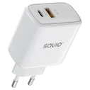 Φορτιστής Πρίζας Savio LA-12 White AC Fast charging Indoor