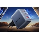 Φορτιστής Πρίζας Vention 70W GaN PD 1x USB-A 2x USB-C BK
