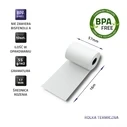 Χαρτοταινίες Ταμειακής Qoltec 51899 Thermal roll 57 x 16 | 55g / m2 | 10 pcs. | BPA free