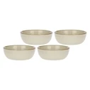 Set of 4 Concerto Avorio salad bowls - Ivory, 20 cm (Rose & Tulipani)