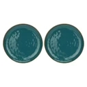Set of 2 round platters Concerto Ottanio - Blue-green, 32 cm