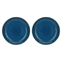 Set of 2 Concerto Blu Avio Round Bowls - Navy Blue, 30 cm - Rose&Tulipani