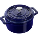 Staub Minis 0.25 qt Mini Round Cocotte / Mini Saucepan (Single Pan) - Black