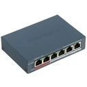 Hikvision DS-3E1106P-EI/M 4-Port Smart Managed PoE Switch (4x 10/100 PoE + 2x 10/100 uplink), 45W, Metal Housing, Grey