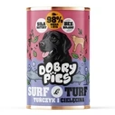 DOBRY PIES Surf & Turf Tuna & Veal Wet Dog Food 400 g