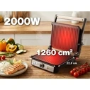 ELDOM GK200 GRILO Contact Grill 2000W, Stainless Steel / Black