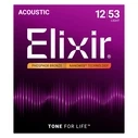 Elixir 16052 Phosphor Bronze Light NW - Acoustic Guitar Strings (12-53)