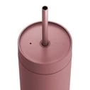 Fellow Carter Cold Tumbler θερμός με λαβή 473 ml - Παστέλ ροζ