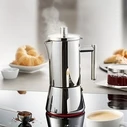 GEFU NANDO Stainless Steel Stovetop Espresso Maker - 6 Cups (G-16390)