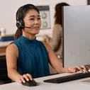 HP Poly Mission 815 Μονοκαναλικό Ενσύρματο USB Headset - Μαύρο