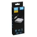 iBox IUHCHDVGA USB Type-C Hub 4‑σε‑1 (1x USB-A 3.2, 1x USB-C PD 100W, 1x HDMI 4K@30Hz, 1x VGA Full HD)