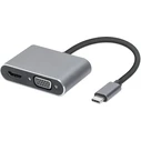 iBox IUHCHDVGA USB Type-C Hub 4‑σε‑1 (1x USB-A 3.2, 1x USB-C PD 100W, 1x HDMI 4K@30Hz, 1x VGA Full HD)