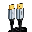 iBox καλώδιο DisplayPort 2 m 4K 60Hz χρυσοί ακροδέκτες (Μαύρο/Ασημί)