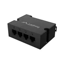 LANBERG DIN-FE4-AT-30W PoE επεκτατής DIN‑Rail 1x IN 3x OUT 100Mbps 30W
