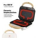 Lauben 3-σε-1 Τοστιέρα 900W — Σάντουιτς / Βάφλα / Grill, Λευκό (LBNSM900WW)