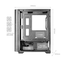 Mars Gaming MCVECTOR Mini Tower Θήκη Υπολογιστή - Μαύρο