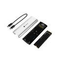 Natec RHINO M.2 NVMe Lite External SSD Enclosure USB-C 3.2 Gen 2 Arctic Silver