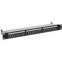 Patch Panel RJ-45 PP-24/RJ6-C/FTP, 24 θύρες, Cat6 FTP, 19" 1U
