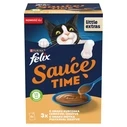 PURINA Felix Sauce Time - Υγρή τροφή για γάτες σε σάλτσα 6x40g