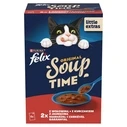 PURINA Felix Original Soup Time Box Beef, Lamb, Chicken - Wet Cat Food - 6x48g