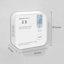 Qoltec 52577 Wireless Carbon Monoxide (CO) Detector with LCD – 10-year Sensor, CR123A Battery Included