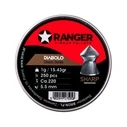 Ranger 5.5 mm Diabolo Επαγγελματικά Σκάγια Αιχμηρή Αυλακωτή Μύτη - 250 τεμ.