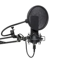 STAGG SUM45 Set - USB Microphone Set with Stand, Shock Mount, Pop Filter and USB Cable
