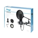 STAGG SUM45 Set - USB Microphone Set with Stand, Shock Mount, Pop Filter and USB Cable