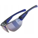 UVEX Equate cycling glasses, black/blue matt with mirror blue lens