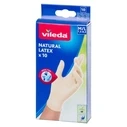 Vileda Natural Latex Gloves S/M - 10 pairs