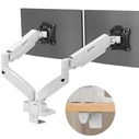 Βάση/Βραχίονας Οθόνης Γραφείου ONKRON G160-BW 32" (Λευκό/Μαύρο)
