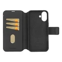 Θήκη Πορτοφόλι Decoded για iPhone 16, Δερμάτινη Μαύρη