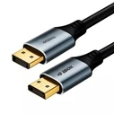 Καλώδιο DisplayPort iBox ITVDP011 1 m (4K 60Hz) - Χρυσα βύσματα, Ασημί/Μαύρο