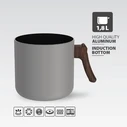 Κατσαρόλα γάλακτος MAESTRO MR-1211-14M 1.8L γκρι