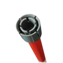 Vileda Mop Handle (Click) Black/Red, 126 cm