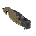 Commander Rescue 101 INC Knife, Black/Tan